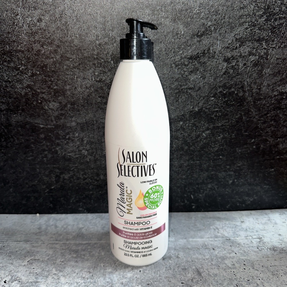 Salon Selectives Shampoo Marula Magic 22.5oz  With A Pump